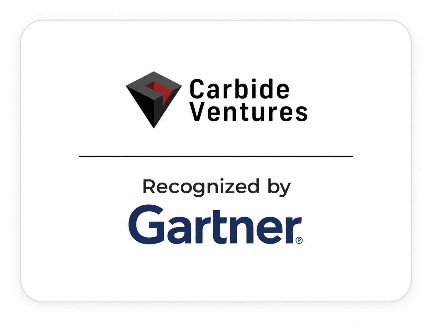 Carbide Ventures recognized by Gartner